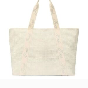 PINK Victoria's Secret Cream Tote Bag